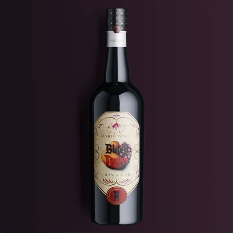 Wine Label Redesign Black Tower On Behance