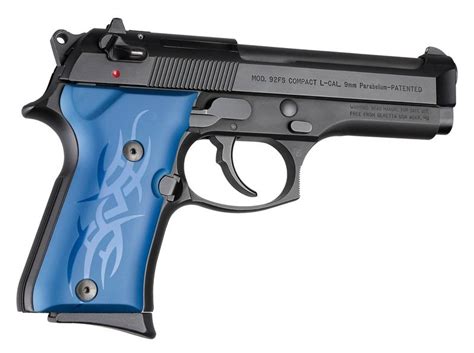 Beretta 92 Compact Tribal Aluminum Blue Anodize Extreme Series