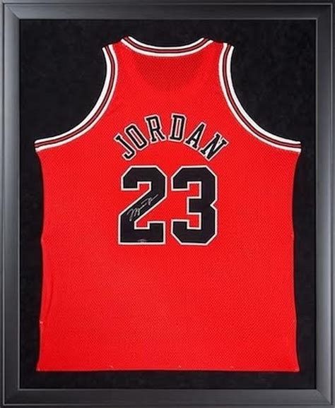 Lot Detail Michael Jordan Signed Jersey Number In Custom Framed EFD