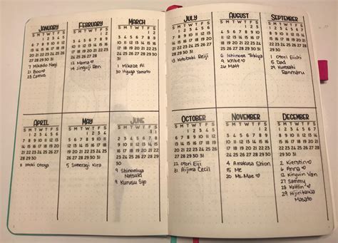 2019 Bujo Spreads And January Bullet Journal Amino