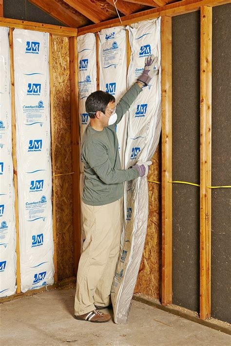 Installing Insulation Batting To Walls Insulating Garage Walls