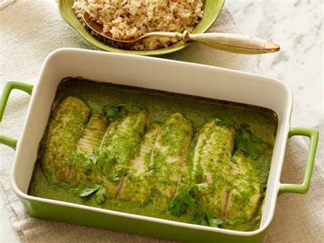 Fish tacos are one of those meals that taste like they should be really unhealthy because they're just. Baked Tilapia With Coconut-Cilantro Sauce Recipe | Food ...