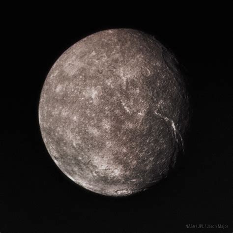Titania Uranus Moon Titania Images By Voyager 2 On Jan 2 Flickr