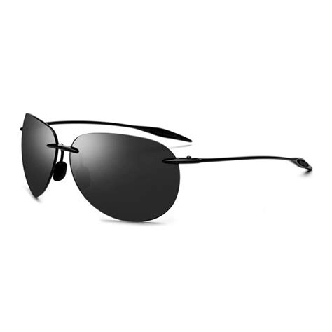 Prime Rimless Aviator Sunglasses Titanium Optix