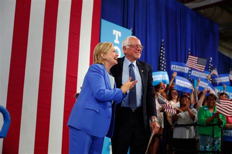 Bernie Sanders Endorses Hillary Clinton Hoping To Unify Democrats The New York Times