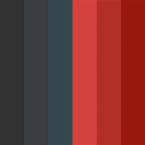Charcoal And Red Color Palette Black Color Palette Red Colour