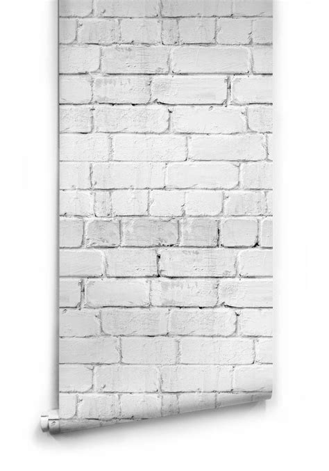 Exposed Brick Wallpaper White Brick Wallpaper Cream Wallpaper Paper