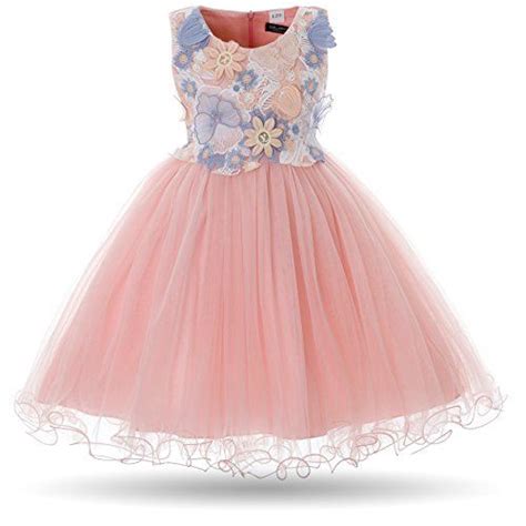Cielarko Girls Dress Kids Flower Lace Party Wedding Dresses For 2 11
