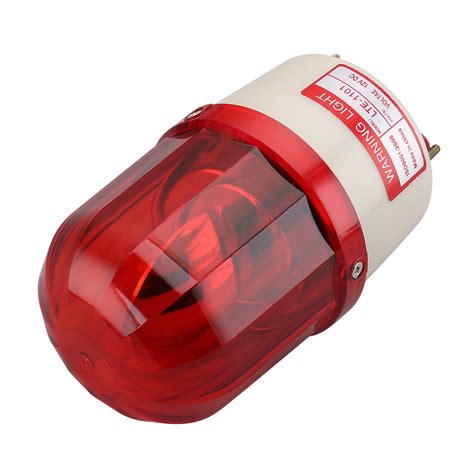 Industrial Signal Tower Warning Buzzer Sound Rotating Light Red Flash