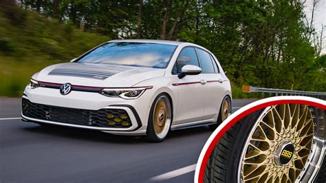 Mk8 Volkswagen Golf Gti Looks Absolutely Epic With Classic Bbs Wheels