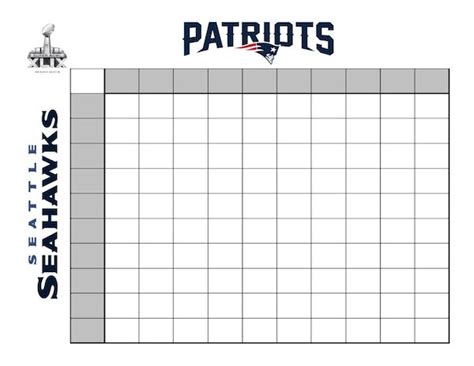 Search Results For “super Bowl Squares Blank” Calendar 2015