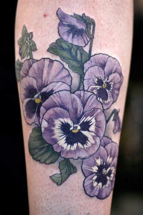 Wonderland Tattoos Photo Violet Flower Tattoos Pansy Tattoo