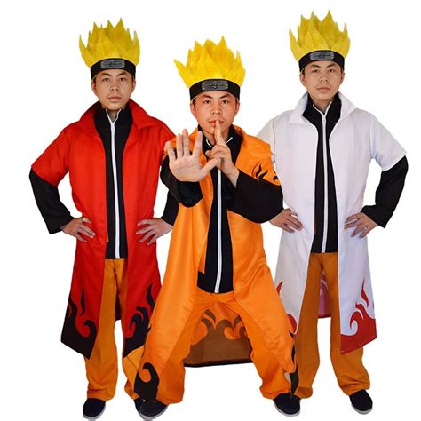 Naruto Costume Cloak Cos 4th Hokage Manto Manto Cap Coat Unisex Quarto