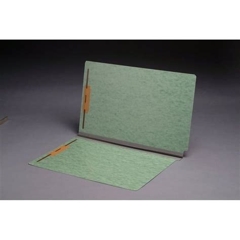 Green Type I Pressboard Folders Full Cut End Tab Legal Size 2 Exp