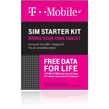 Walmart sim cards for tabletsshow all. T-Mobile Tablet nano SIM card with Adapter Activation Kit ...
