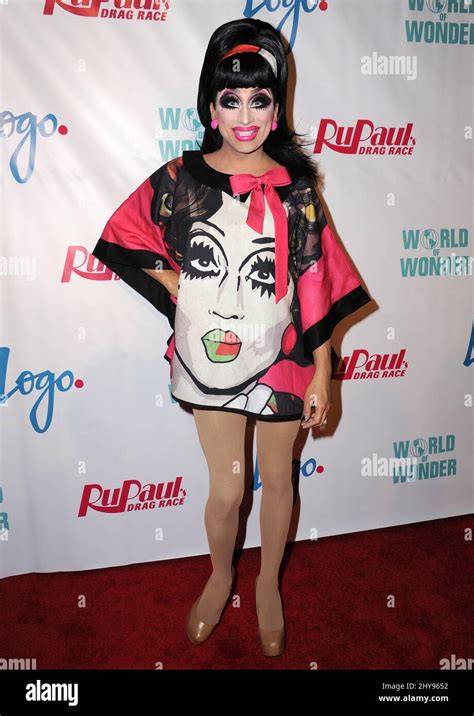 Bianca Del Rio Attends Rupaul S Drag Race Season 8 Premiere Held At The Mayan Theater Stock