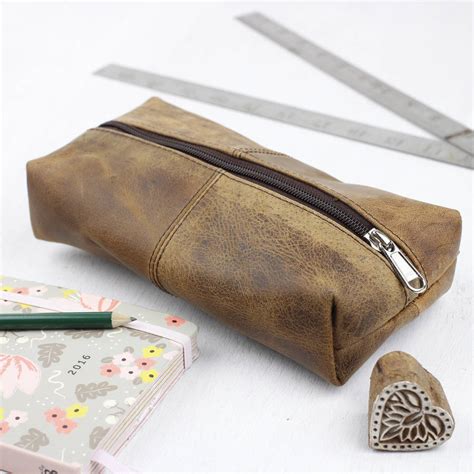Leather Pencil Case By Scaramanga