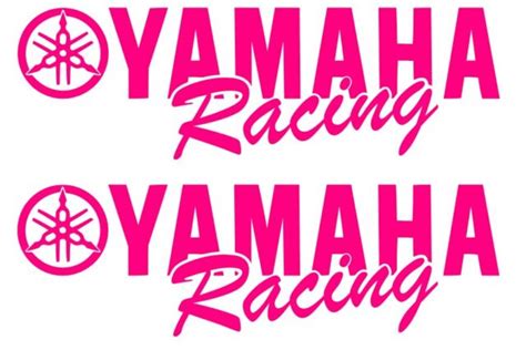 2 Yamaha Racing Decal Pink Sticker Motocross Jetski Waverunner Yz R6 R1