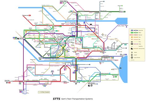 Finally Finished My Transit Map It Includes All Types Of Transit In