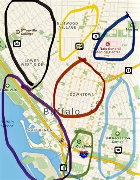 Street Map Of Buffalo Ny
