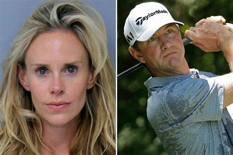 Golfer Lucas Glovers Wife Krista Is Charged After Lashing Out And Calling Him A Py And A
