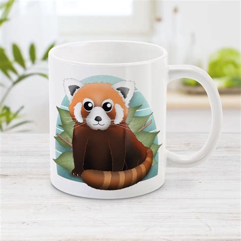 This Ceramic Red Panda Mug Is Perfect For Coffee Tea Or Hot Chocolate