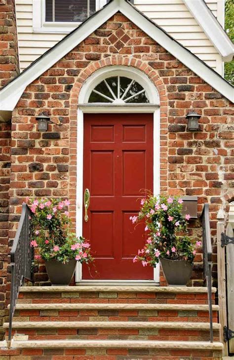 Front Door Colors With Brick House