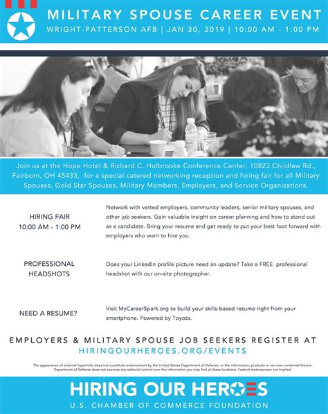 Hiring Our Heroes Military Spouse Hiring Fair Wright Patterson Afb