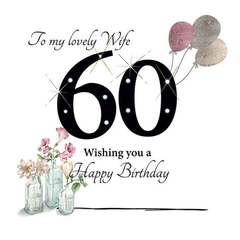 Large 60th Birthday Card Wife 60th Birthday Card Wife 60th Birthday Cards Wife 60th Card Wife