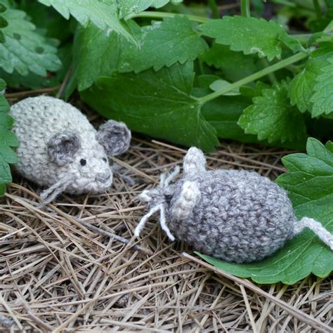 Catnip Mouse Cute Crochet Wool Cat Toy