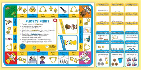 Make maths fun with these monkey themed worksheets! * NEW * KS1 BBC Children in Need Pudsey's Fundraising Maths Board Game Pack