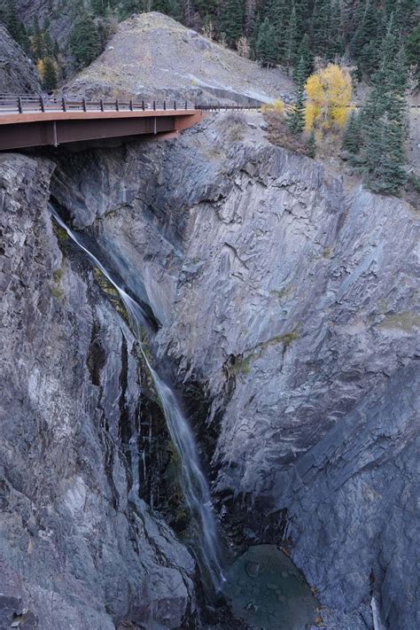 Bear Creek Falls Hiding Under The Million Dollar Highway
