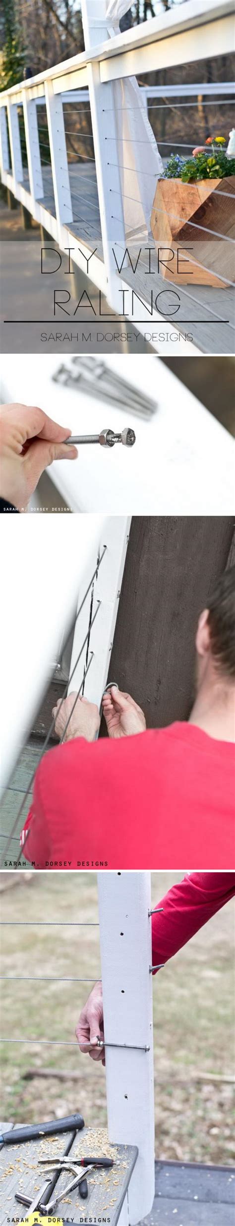 This old house general contractor tom silva installs a cable railing on a deck in greenwich village, new york. 20+ DIY Deck Railing Ideas - Hative