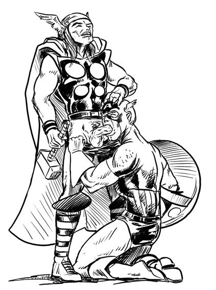 Post 317599 Captainamerica Marvel Mjölnir Steverogers Thor Thorodinson