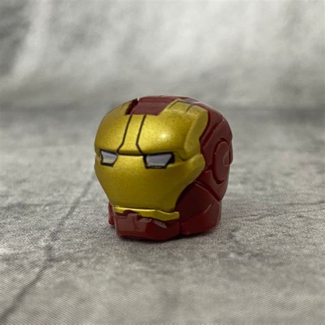 Custom Classic Iron Man Helmet For Lego Minifigures Conf01 Etsy