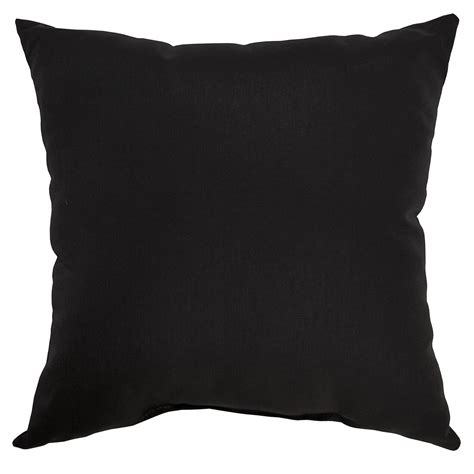 Solid Black 20in Sq Pillow At Home