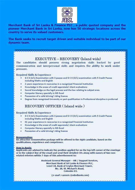 Operations officer job description template. Recovery Executive / Recovery Officer
