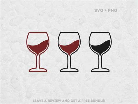 Red Wine Glass Svg Svg Files For Cricut Red Wine Cut File Etsy