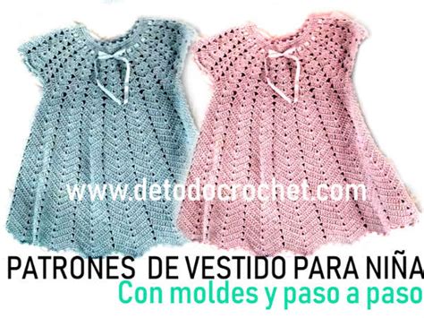 Patrones De Vestido Para Bebés A Crochet Con Moldes Y Paso A Paso