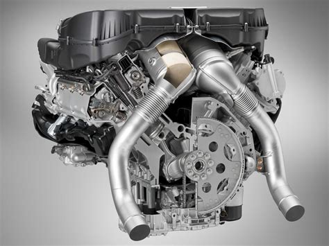 A heat engine in which combustion occurs inside the engine rather than in a separate furnace; BMW TwinPower Turbo V8-Cylinder Petrol Engine (04/2012)