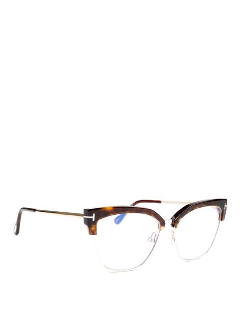 glasses tom ford tortoise metal and acetate eyeglasses ft5547b052
