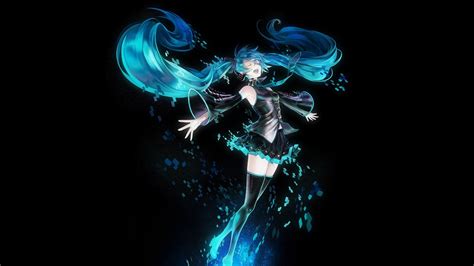 1360x768 Resolution Vocaloid Hatsune Miku Anime Girls Blue Hair Hd
