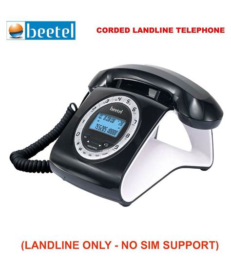Buy Beetel M73 Corded Landline Phone Black Online At Best Price In