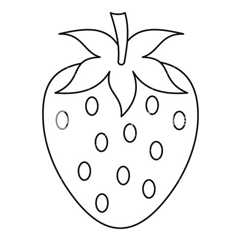 Strawberry Outline Drawing Free Download On Clipartmag