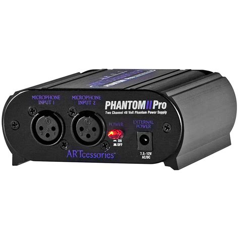 Art Phantom Ii Pro 2 Channel 48v Phantom Power Supply