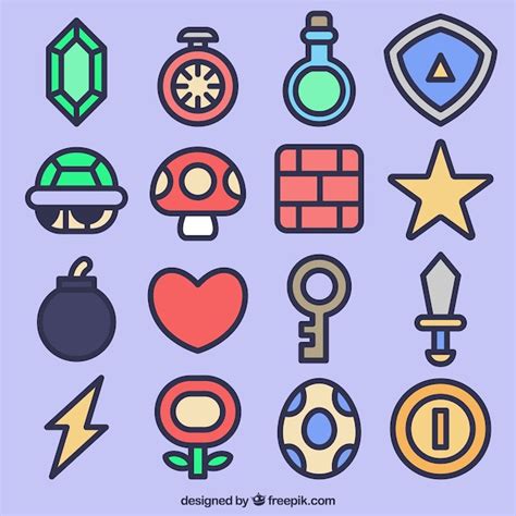 Free Vector Video Game Icon Collection