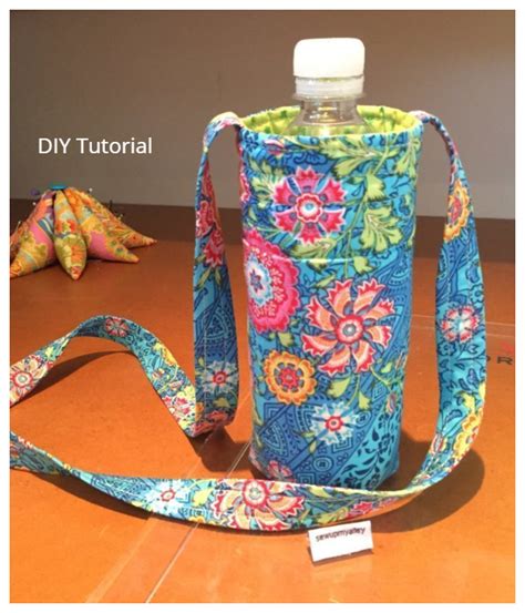 Diy Water Bottle Holder Free Sewing Patterns Tutorials Fabric Art