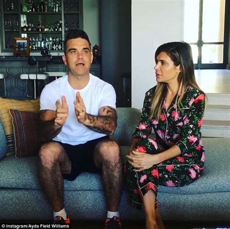 Ayda Field Shares Hilarious Naked Video Of Robbie Williams Daily Mail Online