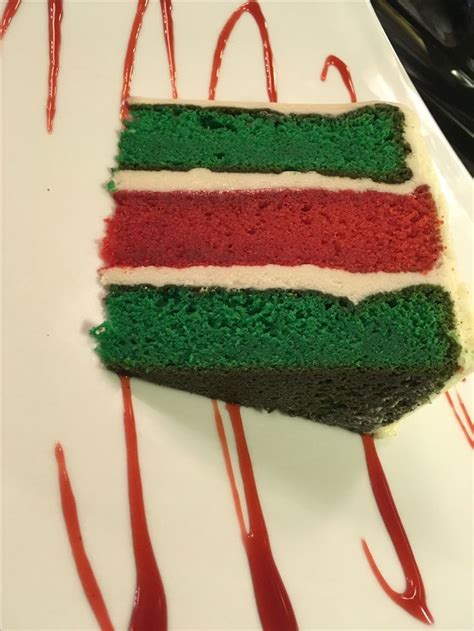 We Combined Our Signature Red Velvet Cake With Its Envious Cousin The Green Velvet To Make