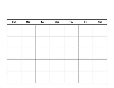 30 Day Blank Calendar Template 2 Week Blank Calendar Printable